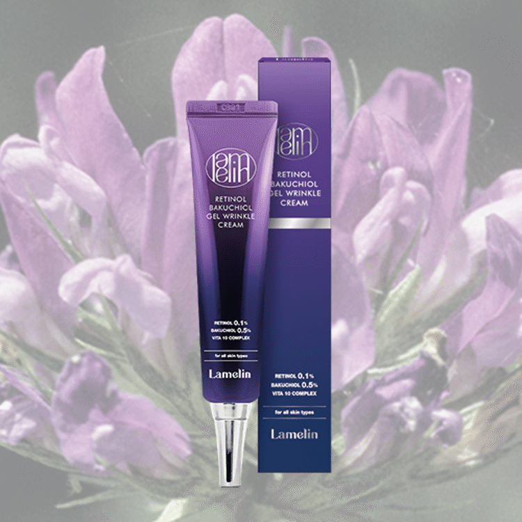 韓国直球 - LAMELIN レチノール＆バクチオール配合のシワクリーム