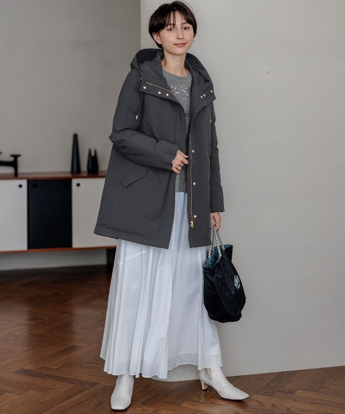 滝沢眞規子さん着用/一部店舗限定】スパングルボーダー ニット