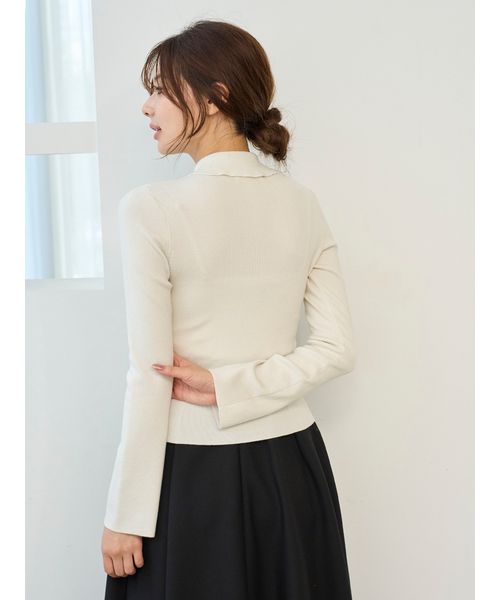 Sustainableレイヤードラッフルニットプルオーバー(508614733)｜阪急