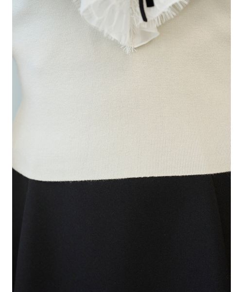 Sustainableレイヤードラッフルニットプルオーバー(508614733)｜阪急