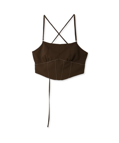LILY BROWN Lingerie】ビスチェ / コルセット風レースアップ(505299517