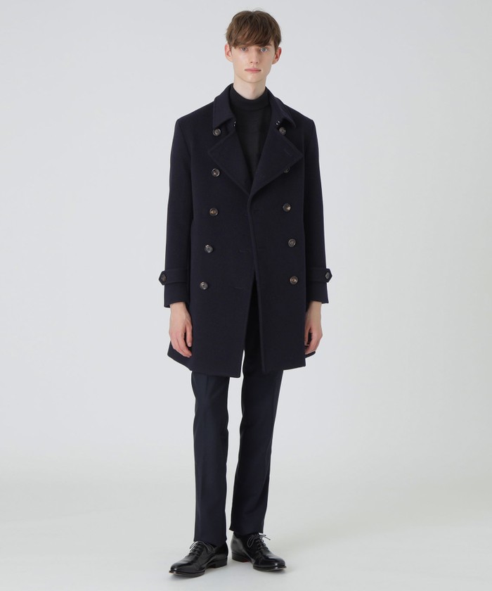 ダブルフェイスビーバーダブルブレストコート(505738905)｜HANKYU