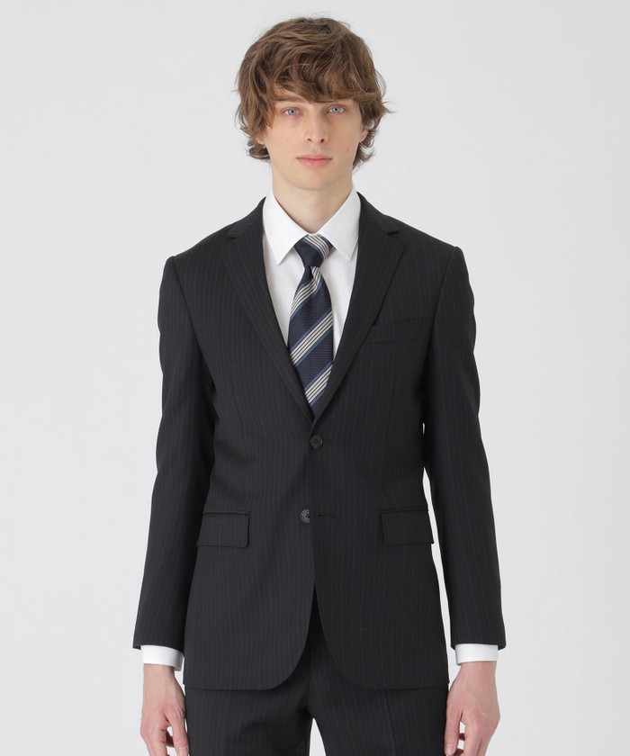 トーナルブルーシャドーブラックストライプスーツ(507802550)｜HANKYU