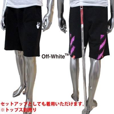 オフホワイト OFF-WHITE メンズ パンツ ハーフパンツ ロゴ setup着可