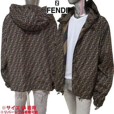 フェンディ FENDI メンズ アウター ジャケット ロゴ リバーシブル可