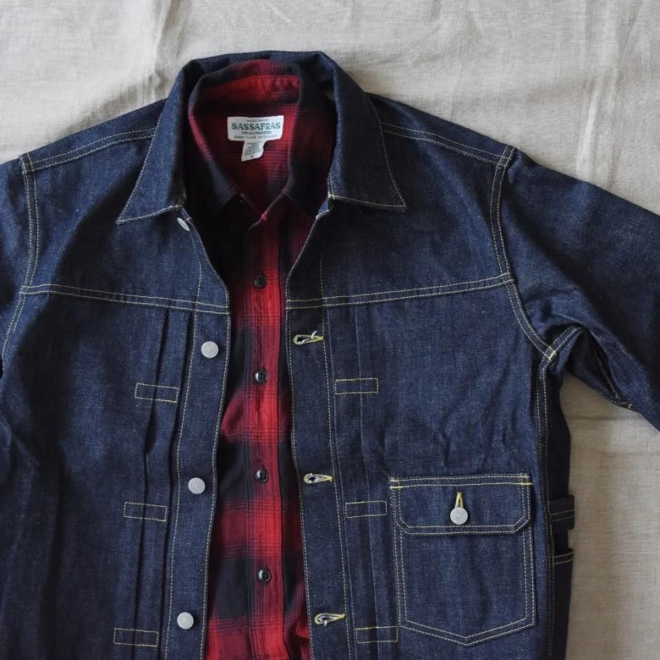 Sassafras（ササフラス）GARDENER JACKET（14ozデニム）インディゴ