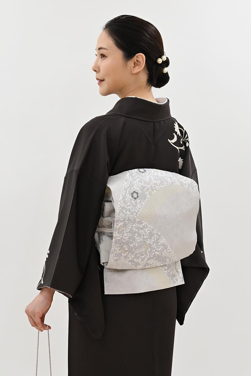 銀座【L-8508】袋帯 淡い薄色 唐花文 - 銀座きもの青木｜長く大切に着