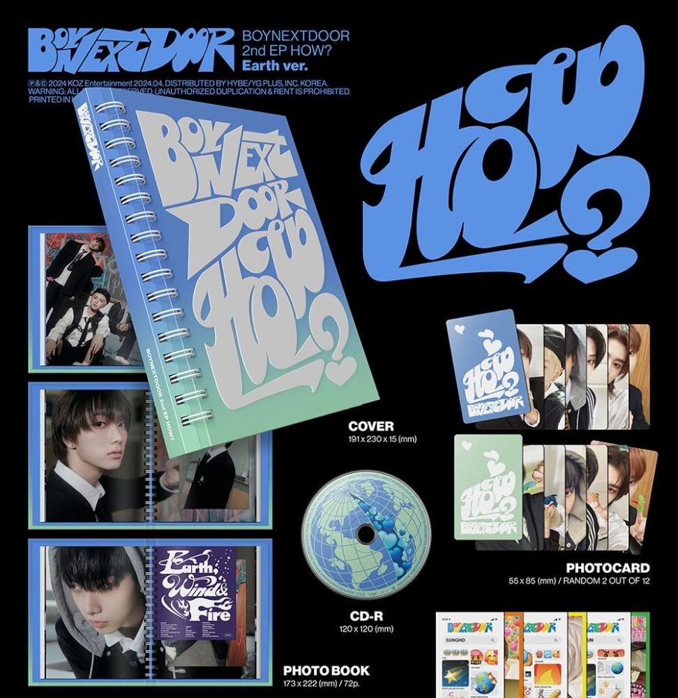 BOYNEXTDOOR - HOW? / 2ND EP ALBUM ボーイネクストドア ONEDOOR