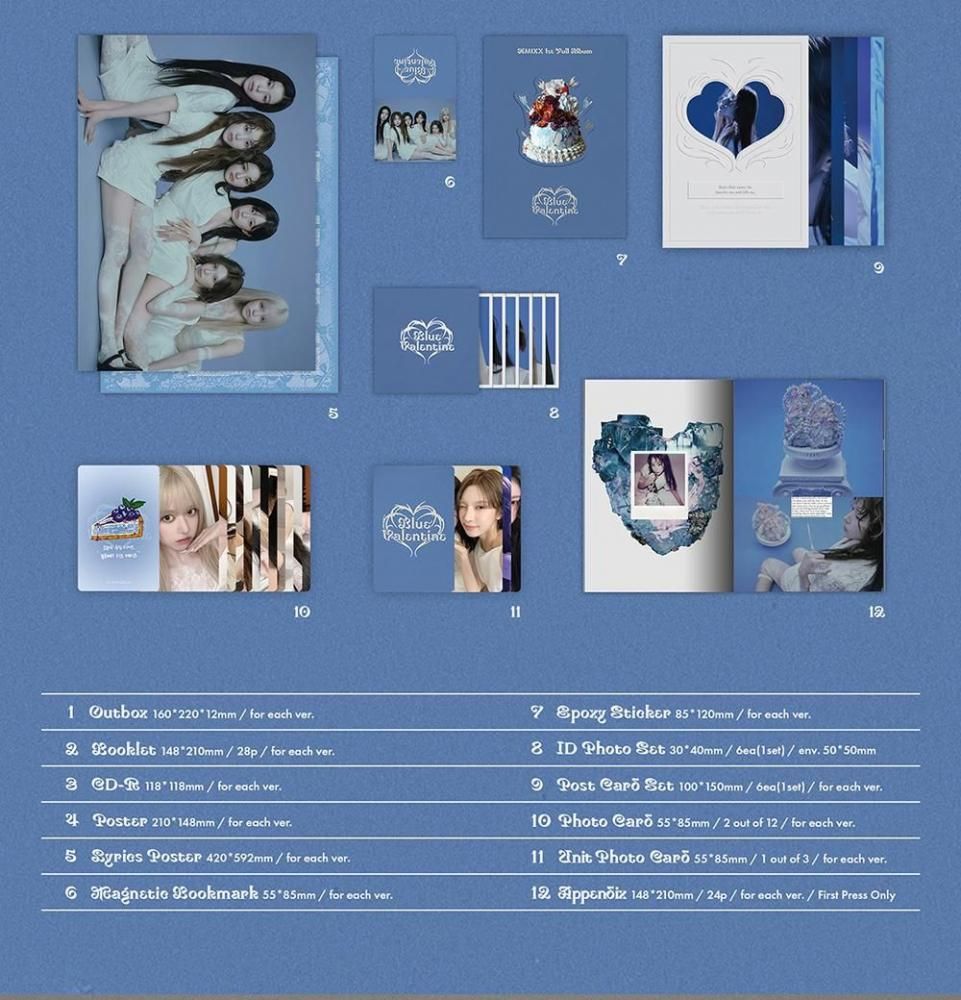 NMIXX - Blue Valentine / 1st Full Album 3種