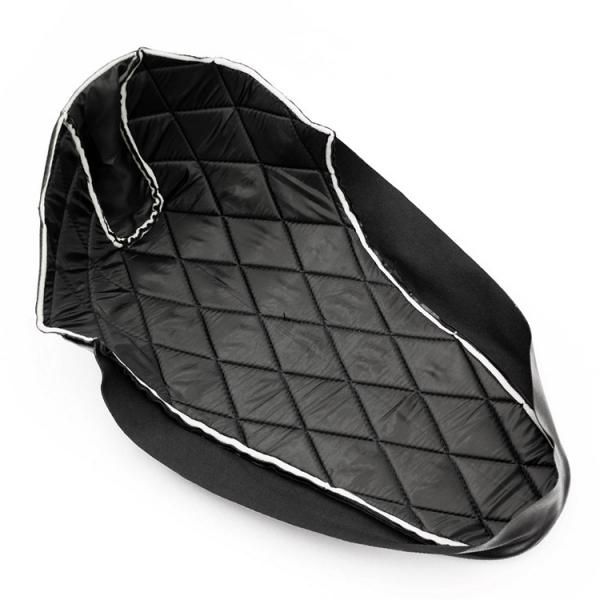 ヤマハ シグナスX-3型(SE44J・1YP)用 ダイヤカット シートカバー 黒