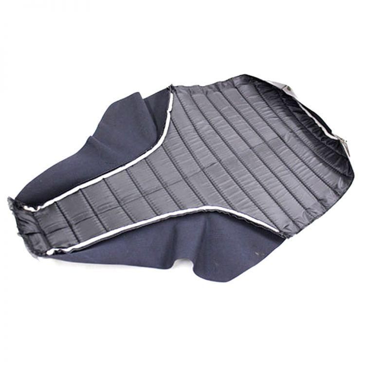 ヤマハ TW200/225張替用タックロール式 黒エナメル シートカバー