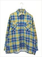 古着 60s Presscott チェック プリント ライト フランネル コットン