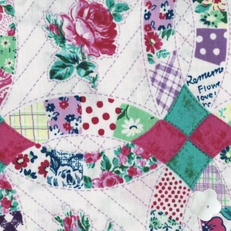 YUWA （有輪） ダブルウエディングリングプリント パープル（55×25