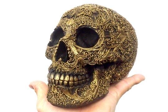 スカル ヘッド インテリア オブジェ 装飾 骸骨 しゃれこうべ 頭蓋骨