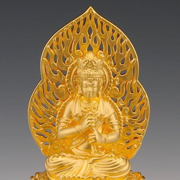 光則作 純金製守護本尊像 勢至菩薩（せいしぼさつ）仏像- 三宝堂
