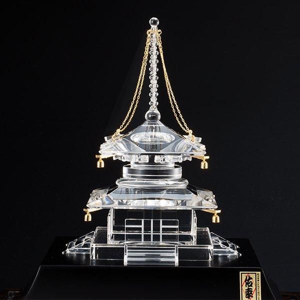甲州水晶貴石細工「壇上伽藍 根本大塔」 田中佑幸 作 - 三宝堂