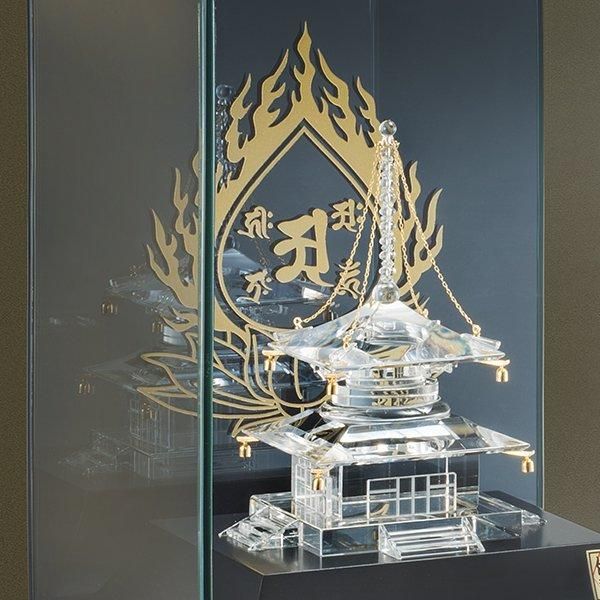 甲州水晶貴石細工「壇上伽藍 根本大塔」 田中佑幸 作 - 三宝堂