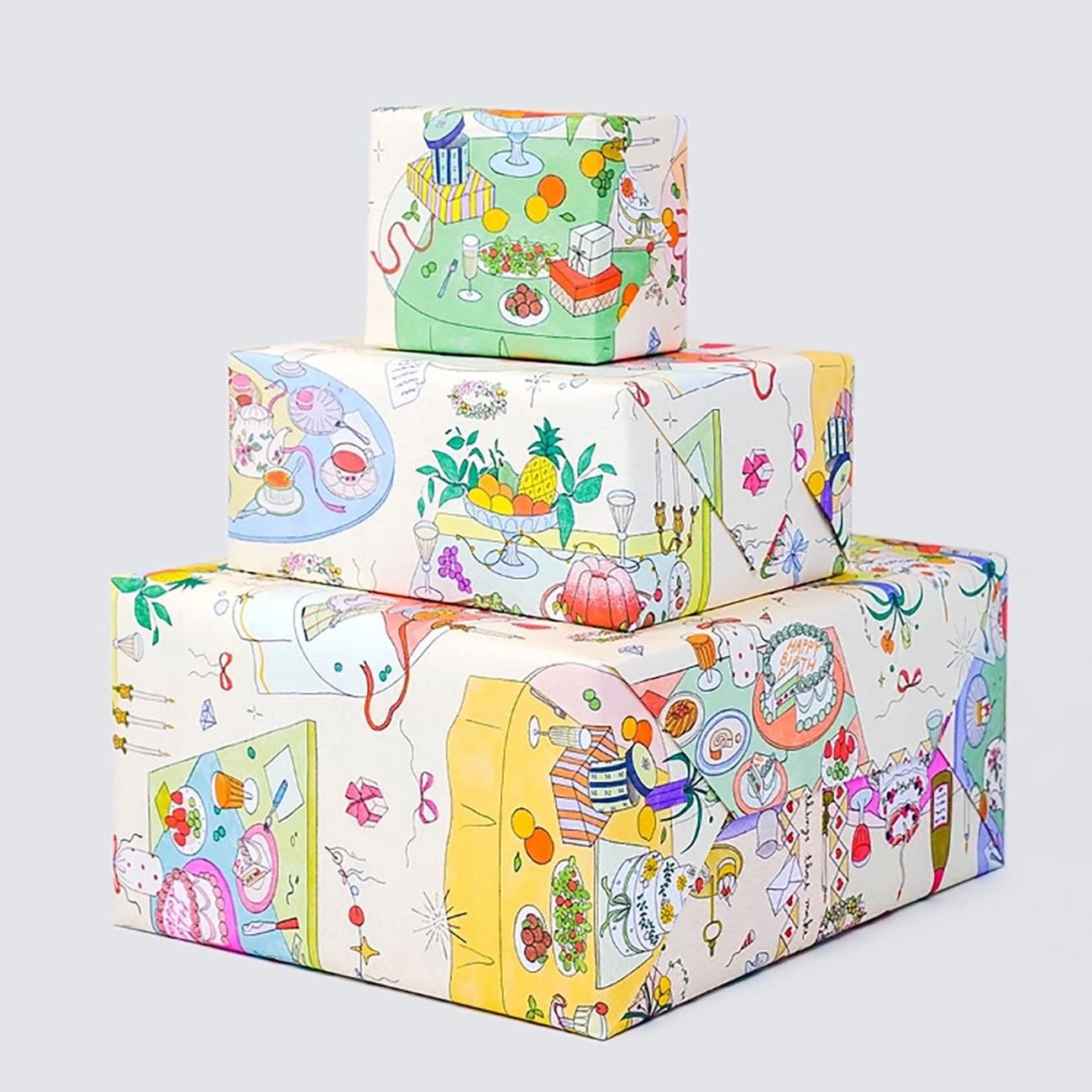 38 The switch柄【KAWI】 包装紙/ラッピングペーパー - おしゃれな海外