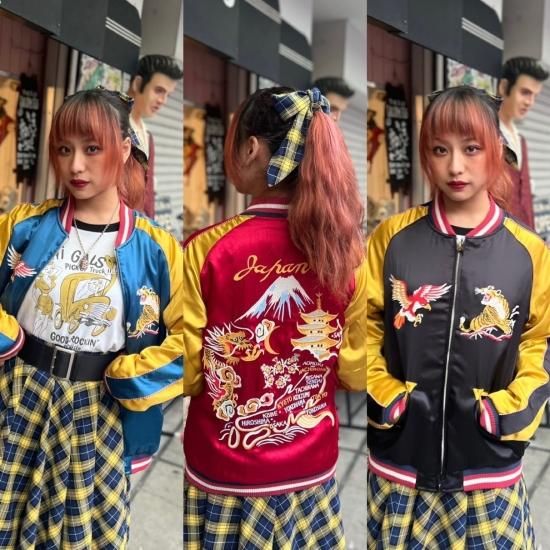 HOUSTON スカジャン2023 (Japan Map) - ◇Harajuku Jumpin'Jack's