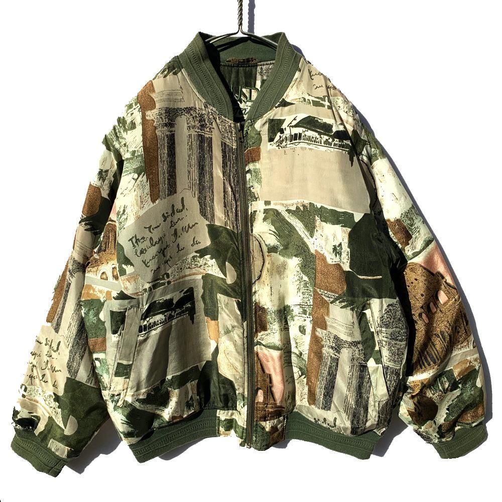 ヴィンテージ シルク ブルゾン ジャケット【FUDA】【1990's-】 Vintage