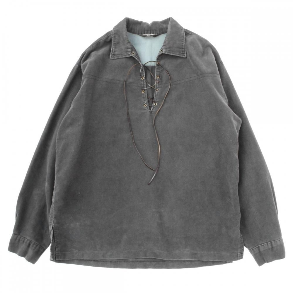 ヴィンテージ L/S レースアップ P/O シャツ【SEARS】【1960's-】Cotton