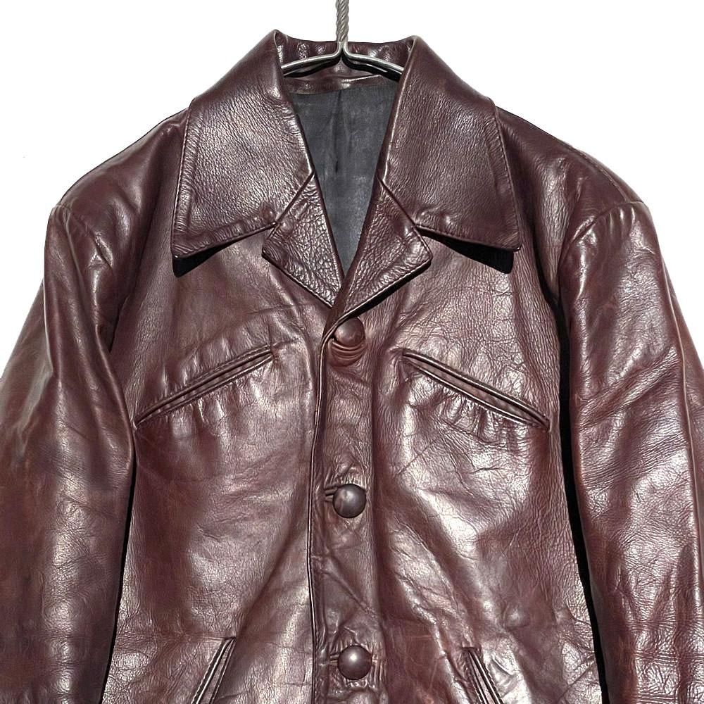 GLASS WATER】ヴィンテージ レザージャケット 初期タグ【1970's