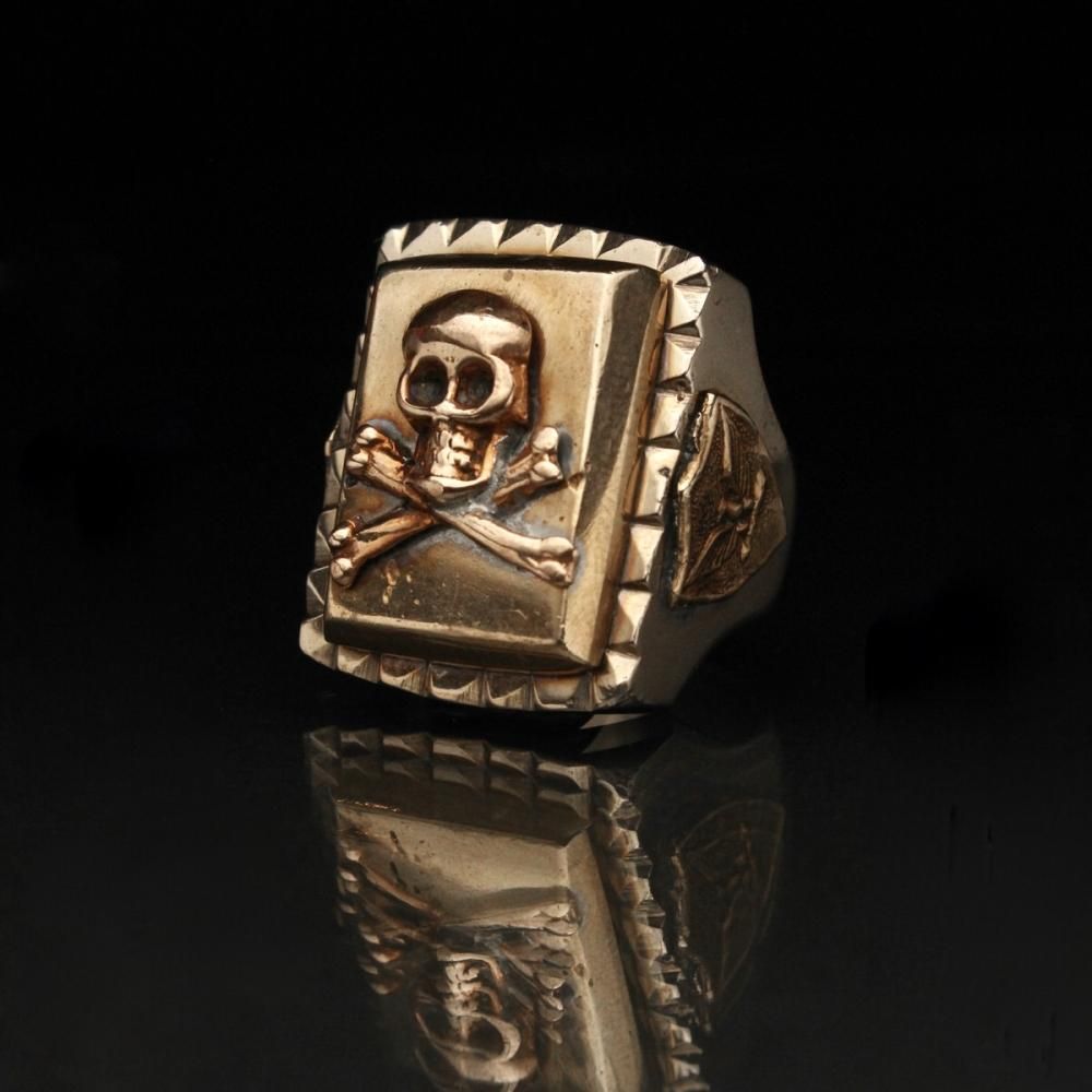 ヴィンテージ メキシカン リング スカル【Made in MEXICO - US ARMY