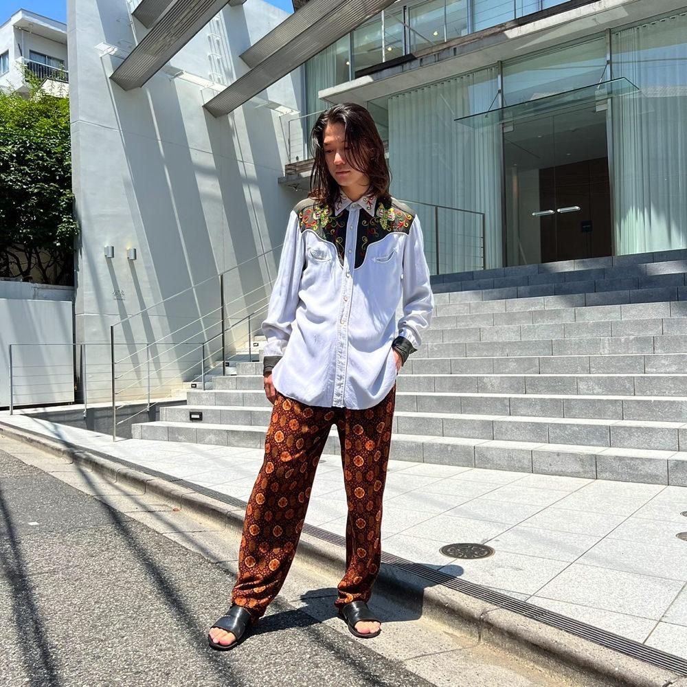 H BAR C】ヴィンテージ レーヨンギャバジン ウエスタンシャツ【1950's