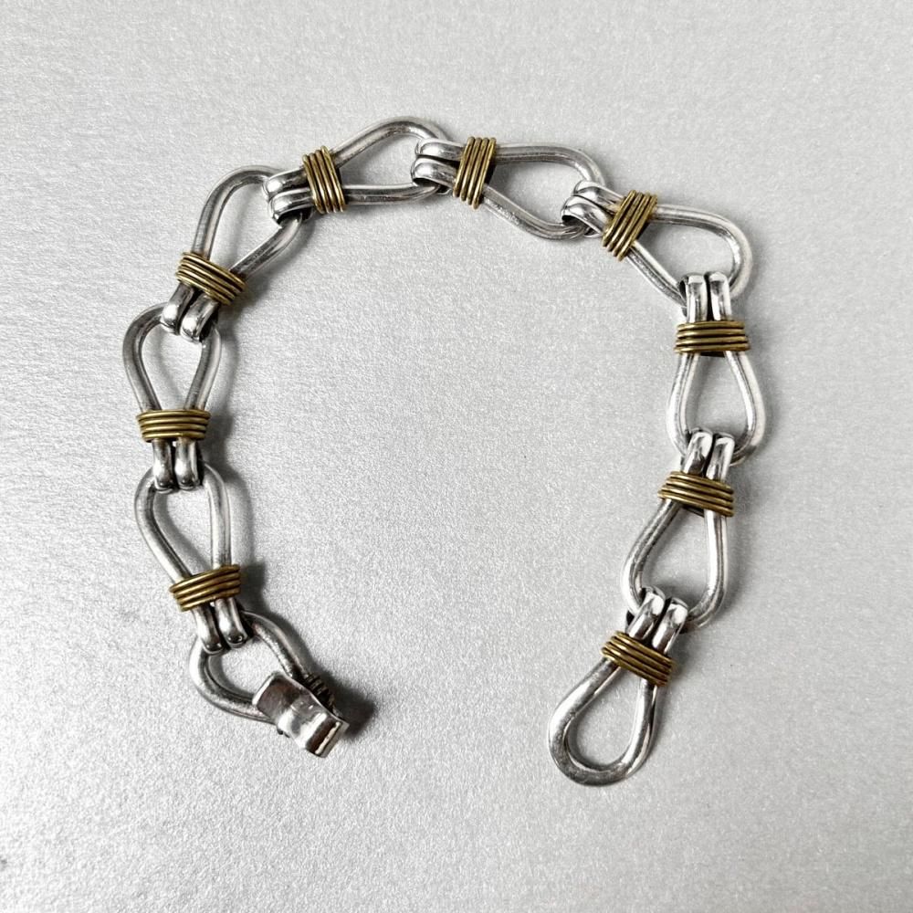 ヴィンテージ タスコ シルバー ヘヴィ チェーン ブレスレット【TAXCO