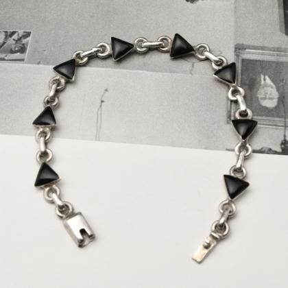 ヴィンテージ ヘヴィー シルバー ブレスレット【TAXCO MEXICO SILVER