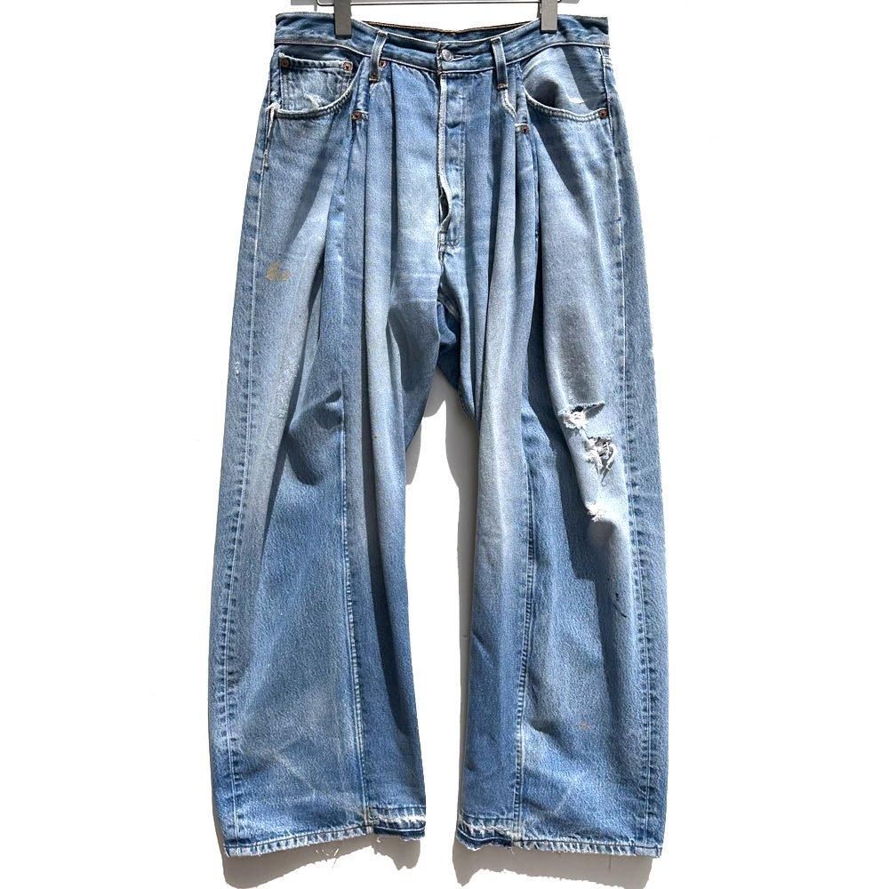 ピンプスティック【pimpstick】リーバイス リメイク ワイドパンツ