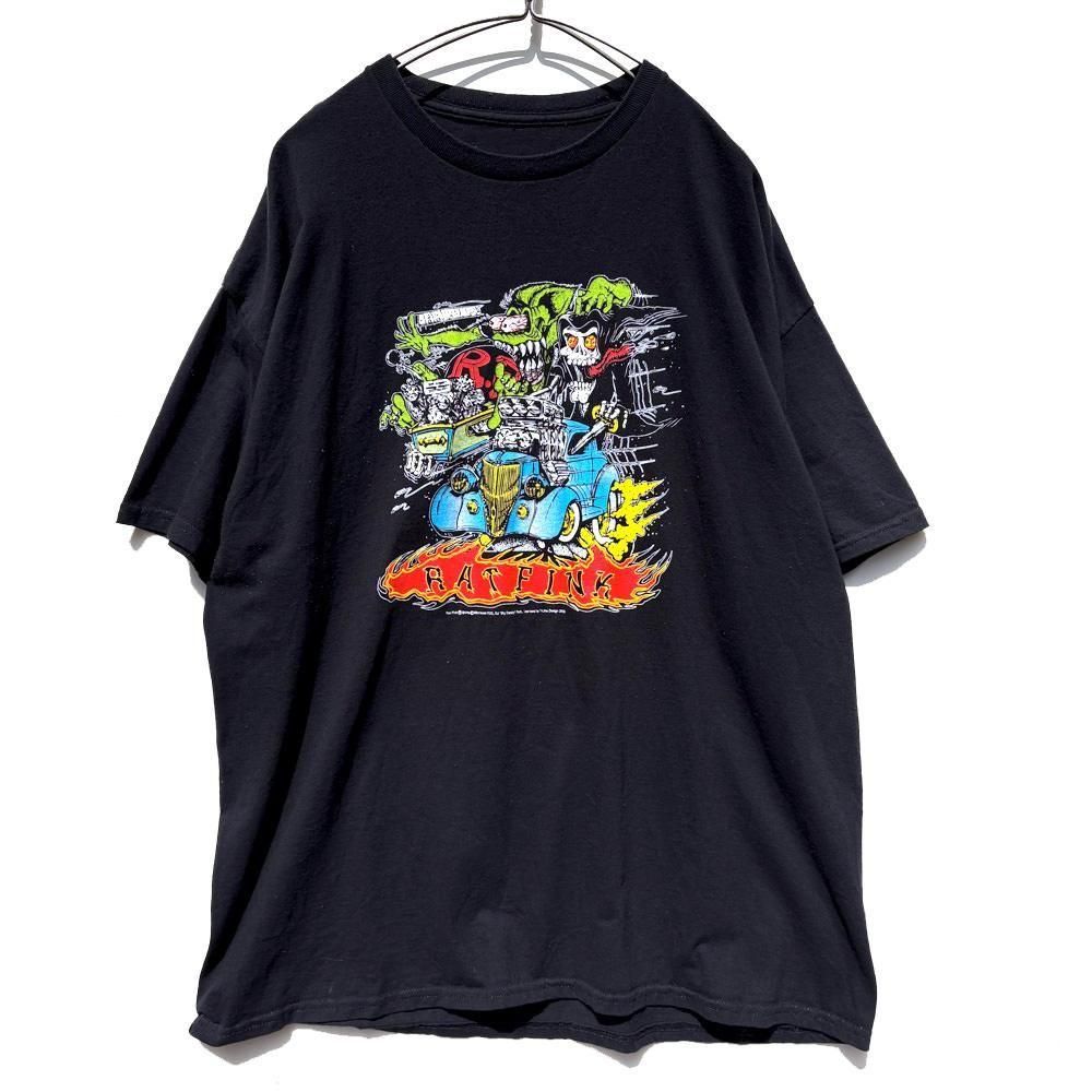 Ed Roth】ヴィンテージ ホットロッド ラットフィンク プリント Tシャツ