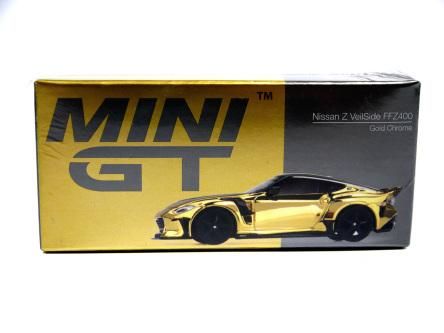 NISSAN Z (RZ34) VeilSide FFZ400 Gold Chrome 1/64 MINIGT MGT00985-R