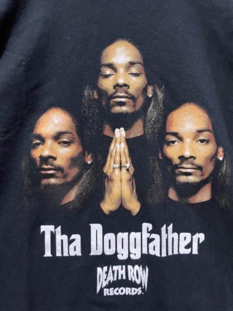 SNOOP DOGG death row recordsスヌープドッグ Tシャツ black- 夜型大型