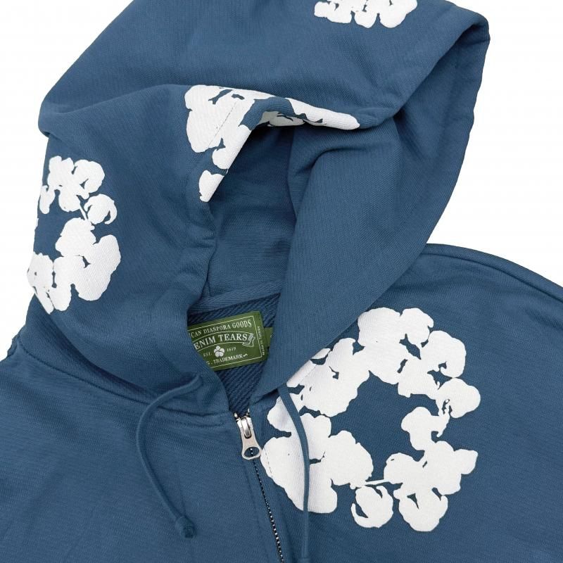 DENIM TEARS / COTTON WREATH ZIP HOODIE - GANGSTA MARKET