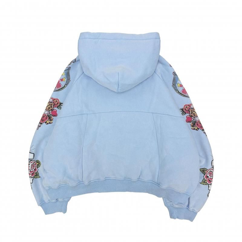 We Are Righteous / RISEN KING CROPPED ZIP HOODIE - GANGSTA MARKET