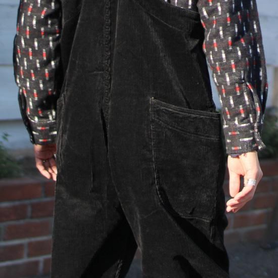 GOHEMP ゴーヘンプ｜9W CORDUROY TUBE VENDOR ALL PANTS (ブラック