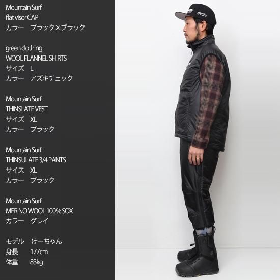 MountainSurf マウンテンサーフ】THINSULATE 3/4 PANTS (ミドル