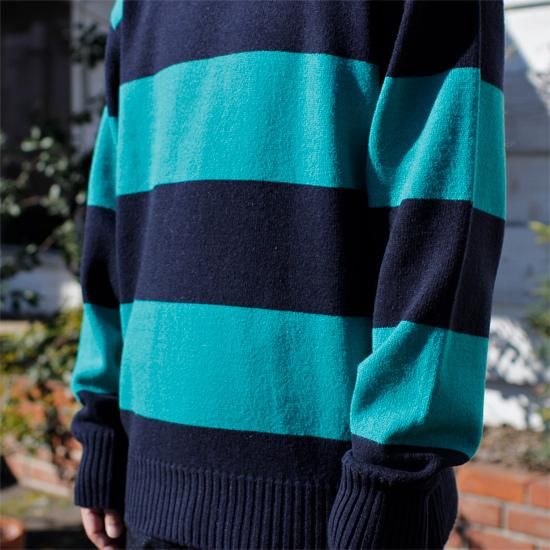 GREEN CLOTHING グリーンクロージング】WOOL SWEATER (グリーン