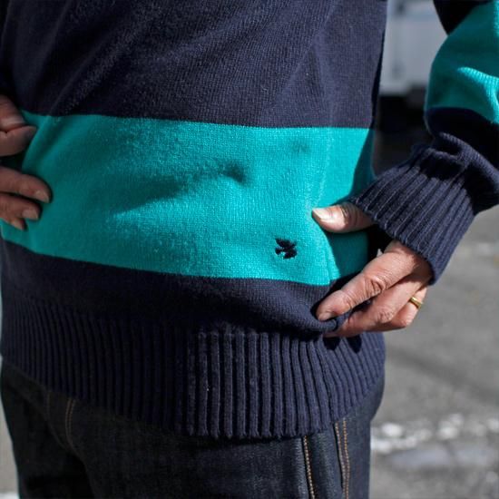 GREEN CLOTHING グリーンクロージング】WOOL SWEATER (グリーン