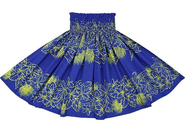 u*d様 パウスカート 青緑 ハワイ 直接輸入 手染め 長さ77cm 新