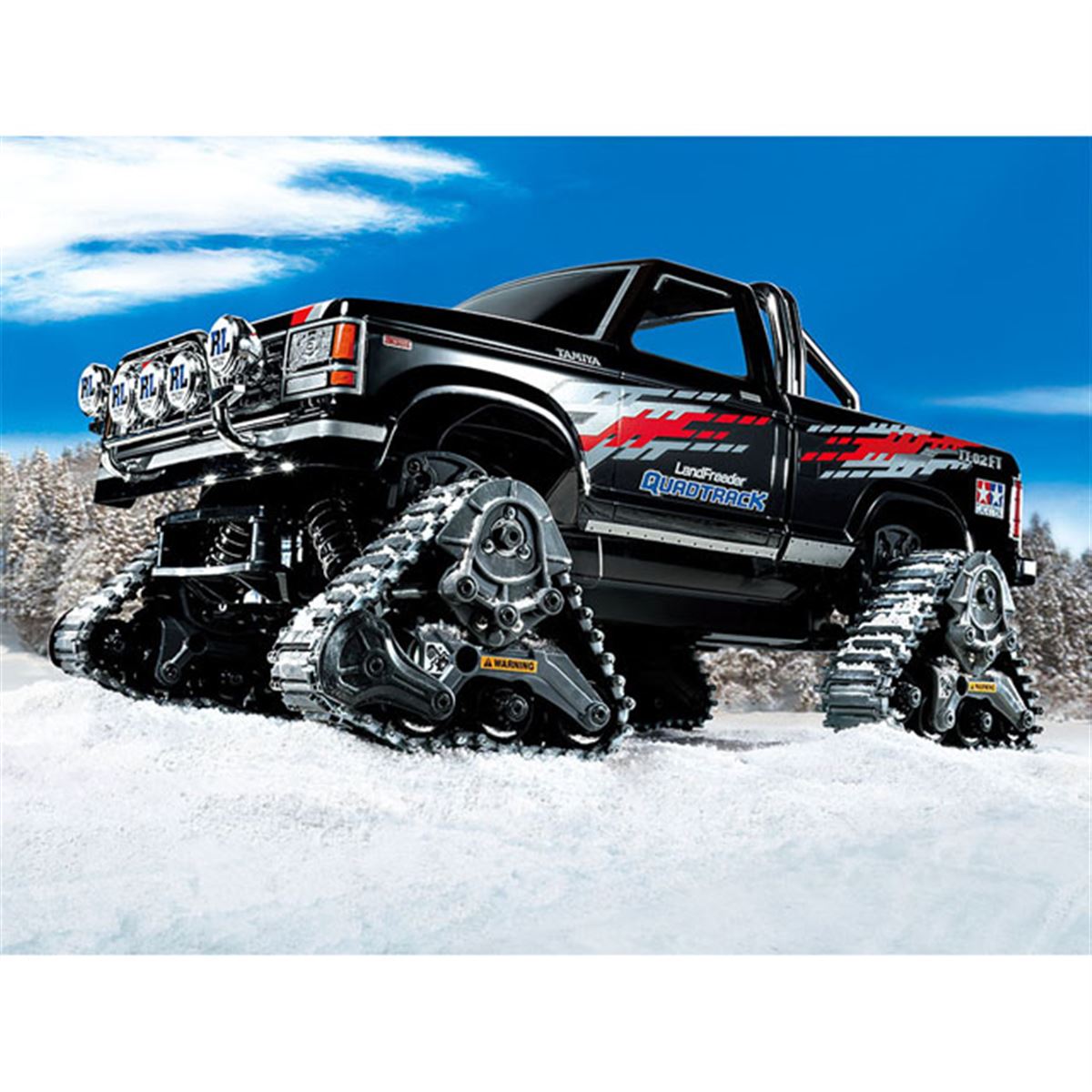 オフロードトラックの電動RCキット「ランドフリーダー クワッド