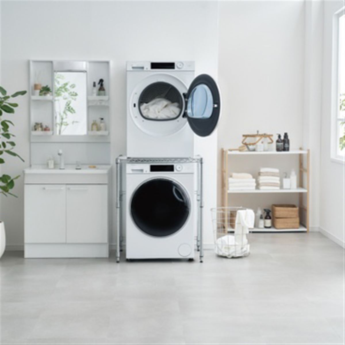 ハイアール、大容量9.0kgのヒートポンプ式衣類乾燥機「FUWATO」シワ