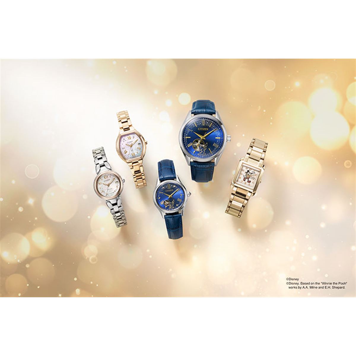 シチズン、「CITIZEN Disney Collection」から「ミッキーマウス」や