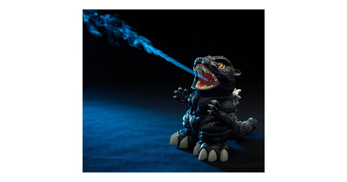 怪獣王”改め「加湿王ゴジラ」、放射熱線のようにミスト噴射する加湿器