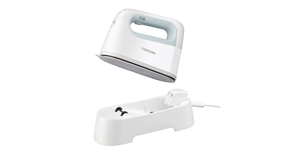 東芝、コードレス時で最大14g/分のスチーム量を実現した衣類スチーマー
