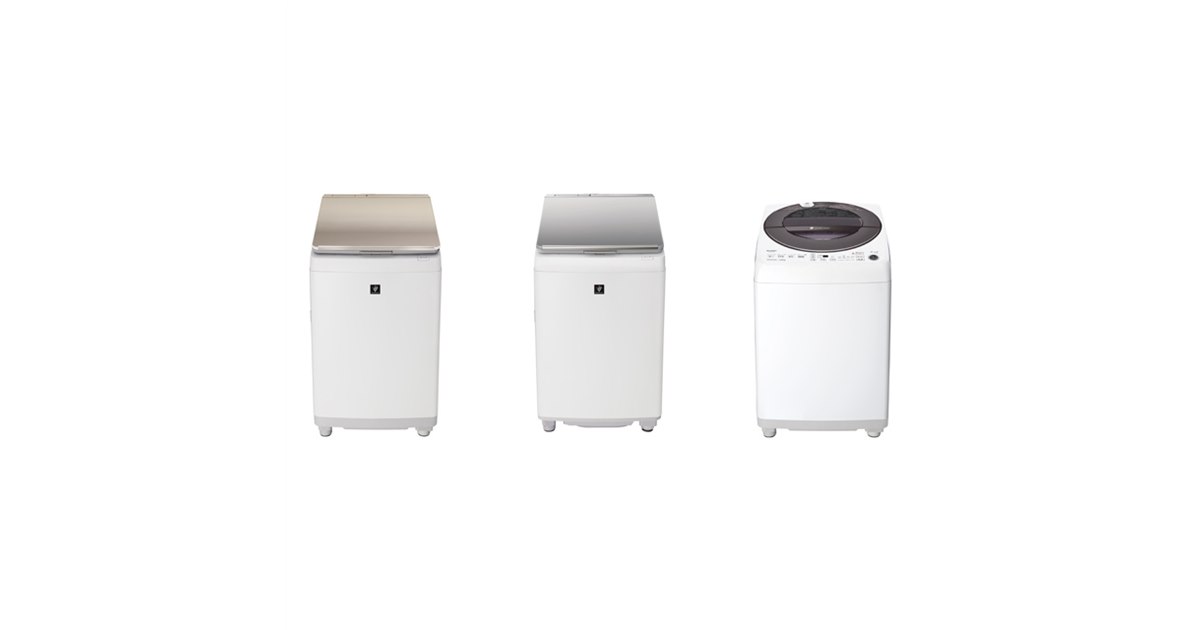 シャープ、黒カビを防ぐ「穴なし槽」採用のプラズマクラスター洗濯乾燥
