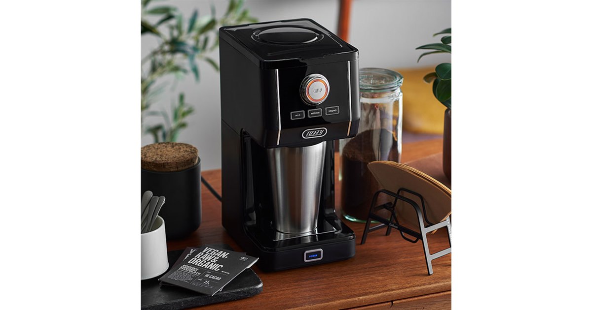 付属のタンブラーに直接抽出できる「Toffy ダイレクトドリップアロマ