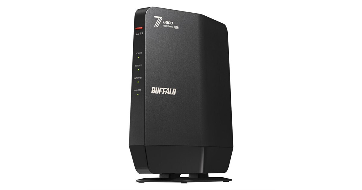 バッファロー、最大5764Mbpsに対応したWi-Fi 7ルーター「WSR6500BE6P
