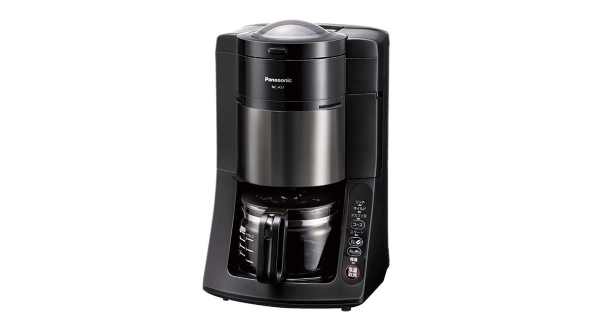 パナソニック、「デカフェ豆」コースを新搭載したコーヒーメーカー「NC